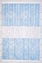 Scandinavian Patterned Light Blue Runner Washable Entrance Chenille Hallway Carpet 7727