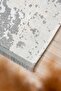 Abstract Patterned Gray White Beige Non-Slip Base Washable Chenille Machine Carpet 7169 - 6