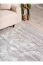 Antique Patterned Gray Carpet Washable Non-Slip Base Chenille Machine Bedroom Carpet 7204 - 4