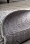Nordic Patterned Light Gray White Washable Non-Slip Base Chenille Machine Carpet 7778 - 5