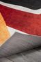 Modern Patterned Velvet Carpet Orange Red White Washable Non-Slip Base Carpet 7089 - 5