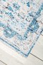 Classic Washable Chenille Machine Carpet Fringed Non-Slip Base Blue Living Room Carpet 7421 - 5