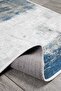 Abstract Patterned White Gray Blue Carpet Washable Velvet Non-Slip Base Carpet 7063 - 3