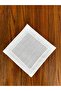 6 Pieces Pico Embroidered Ecru Color Cocktail Serving Napkin - 4