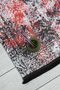 Bohemian Patterned Red Chenille Machine Washable Fringed Non-Slip Base Living Room Carpet 7324 - 5
