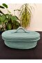 Jute Wicker Basket Oval Organizer with Lid 30X20X24 - 3