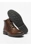 Textured Chukka Boots with Zip Closure - 4