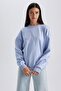 Relaxed Cut Crew Neck Thin Sweatshirt - B1715ax23au