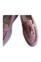 Genuine Leather Powder Suede Casual Women's Shoes - 8
