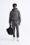 Unisex Oversize Sweatshirt Hoodie Shark Printed Smoked – Hooded, Kangaroo Pocket, 3 Threaded Straps - 5