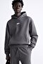 Unisex Oversize Sweatshirt Hoodie Shark Printed Smoked – Hooded, Kangaroo Pocket, 3 Threaded Straps - 2