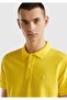 Men's Yellow Regular Fit Short Sleeve Polo Tshirt - 5