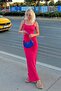 Pink Valeria Rope Strap Women's Midi Dress - 3