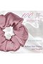 100% Pure Silk Women's Scrunchie Hair Tie 3.5cm - Soft Comfortable for Sleep Bagel Rubber Hair Tie Model-5 - 5