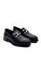 2050127K Women's Genuine Leather Buckle Loaver Shoes