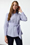 Blue Waist Tie Detailed Regular Regular Fit Shirt Twoaw25Go00071 - 2