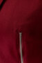 Bordo Fermuar Detaylı Dokuma Blazer Ceket TWOAW25BC00010 - 5