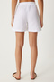 Women's White Muslin Shorts with Pockets Mx00168 - 6
