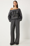 Anthracite Printed Women's Tracksuit Set - FN03288 - 2