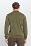 Khaki Men's Polo Collar Knitwear Sweater - Standard Fit, Cotton - 6