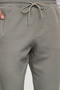 Haki Regular Fit Örme Esnek Rahat Beli Bağlamalı Lastikli Duble Paça Kumaş Pantolon TMNAW25PL00002 - 5