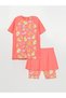Crew Neck Girl's Swimsuit And Tights