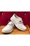 Boy's Classic Cream Color Non-Slip Sole Classic Circumcision Shoes - 5