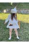 Organic Muslin Embroidered Bohemian Dress Daisy 1-10 Years Ecru - 3