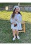Organic Muslin Embroidered Bohemian Dress Daisy 1-10 Years Ecru - 2