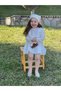 Organic Muslin Embroidered Bohemian Dress Daisy 1-10 Years Ecru - 4
