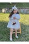 Organic Muslin Embroidered Bohemian Dress Daisy 1-10 Years Ecru - 5