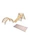 Pikler Cushioned Climbing Set |   Montessori Play Set |   Triangle - Arch - Ramp Flamingo Pillow