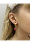 Steel Strawberry Earrings For Hole Ear - 2