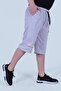 95 Strong Print Detailed Double Pocket Boys Anthracite Gray Shorts - 4
