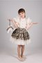 Double Suit with Polka Dot Skirt and Shirt, Girl's Graduation Dress, Girl's Vintage Set - 5