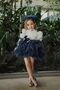 Custom Design Girls' Polka Dot Dress, Short Girls' Dress, Children's Formal Dress with Hair Accessory - 4
