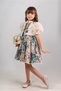 Custom Design, Bolero, Floral Two-Piece Girls Dress, Girls Dress with Bag Accessory,