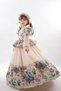 Custom Design Girls' Evening Dress, Girls' Long Dress with Hair Accessory, Vintage Dress - 6