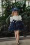 Custom Design Girls' Polka Dot Dress, Short Girls' Dress, Children's Formal Dress with Hair Accessory - 7