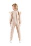 Girl's Ruffle Detailed Cotton Sweatshirt and Sweatpants 2-Piece Tracksuit Set Ak2515 - 8