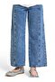 Girl's Wide Leg Stoned Jeans