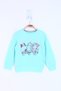 Girl's Three Cat Printed T-Shirt - 2