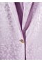 Gray Brown Satin Blazer Jacket - 7
