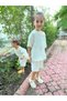 Cream Baby Children Girls Boys Unisex Muslin Top and Bottom Set Summer Bohemia - 4