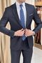 Slim Fit Mono Collar Premium Silk Wool Suit (Premium) - 4