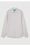 Men's Beige 100% Linen Shirt - 2