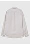 Men's Beige 100% Linen Shirt - 4