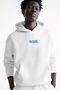 Unisex Oversize Sweatshirt Hoodie Peanuts Snoopy Printed White – Hooded, Kangaroo Pocket, 3 Strands - 2