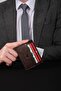 Genuine Leather Men's Card Holder Wallet Rfid Protected Handmade And Thin Design Brown