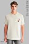 Unisex Crew Neck Bubu Dudu Scooter Printed Cotton Oversize Short Sleeve T-Shirt - 2